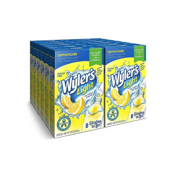 12 Box Wyler’s Light Singles To Go Powder Packets, Lemonade