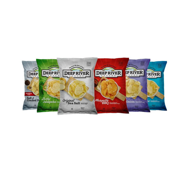24-Pack Deep River Potato Chips Variety Pack 6 Flavors