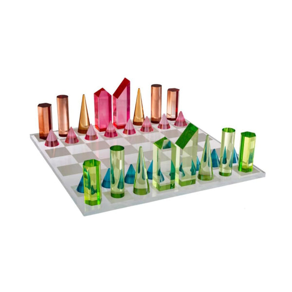 Modern Acrylic Chess Set