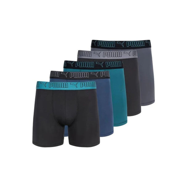 5-Pack Puma Men's Performance Boxer Briefs