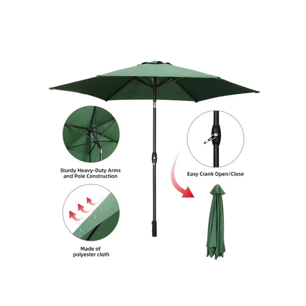 Ainfox 9ft Patio Outdoor Portable Umbrella
