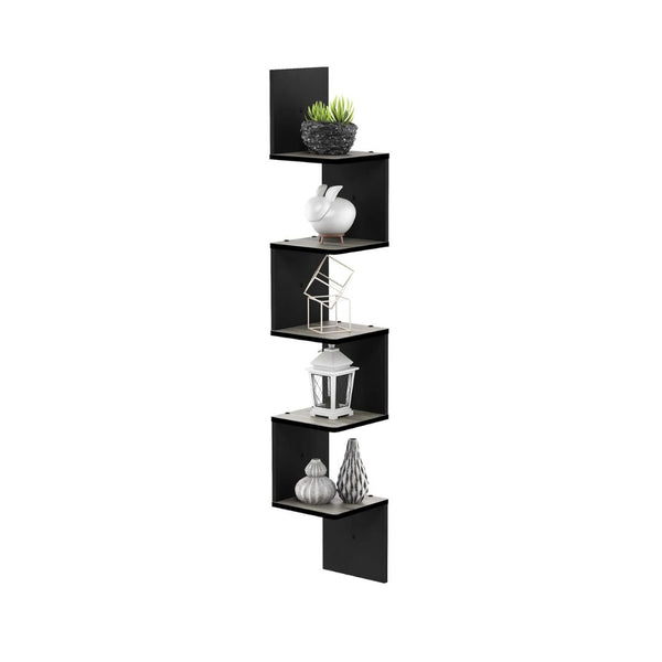 5-Tier Furinno ROSSI Corner Floating Shelves