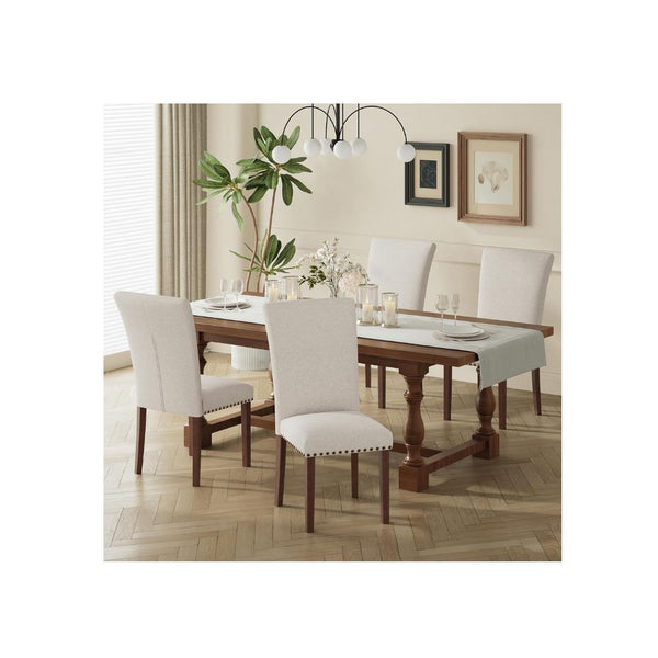 4 COLAMY Upholstered Dining Chairs