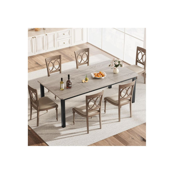 GarveeHome Industrial Dining Table for 6