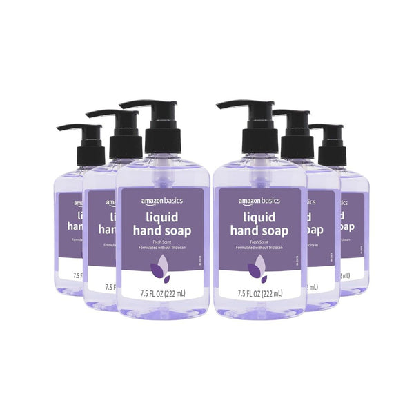 6-Pack Amazon Basics Original Fresh Liquid Hand Soap
