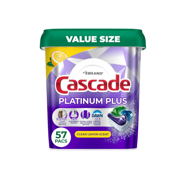 57-Count Cascade Platinum Plus Dishwasher Pods