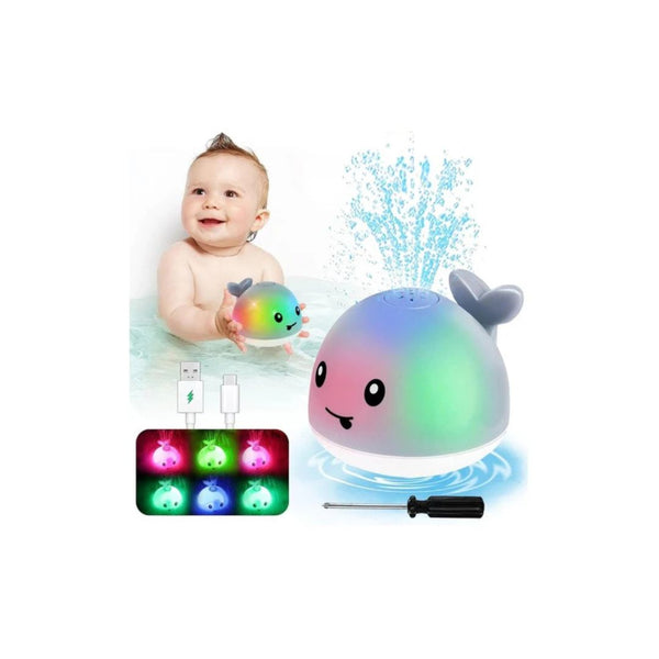 Light-Up Whale Bath Toy Sprinkler