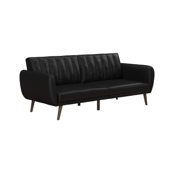 Novogratz Brittany 82-Inch Faux Leather Futon Sofa Bed