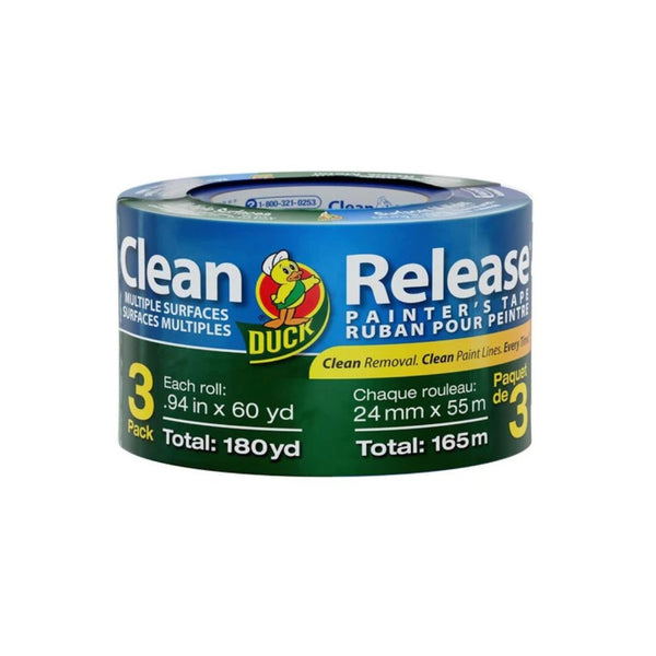 3 Rolls Duck Clean Release Blue Painter’s Tape