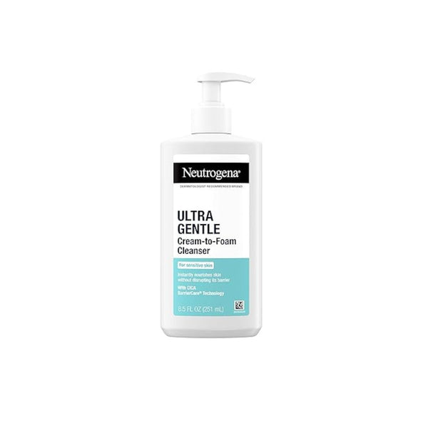 Neutrogena Ultra Gentle Cream-to-Foam Facial Cleanser