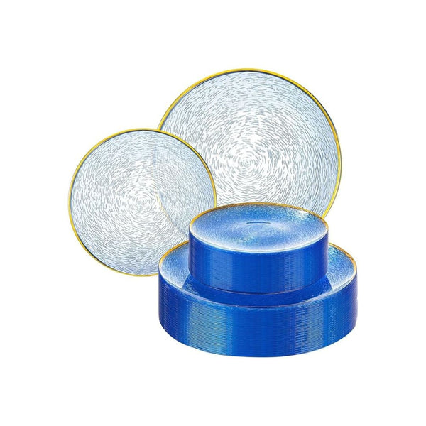 60Pcs Plastic Plates (30 Dinner Plates & 30 Dessert Plates)