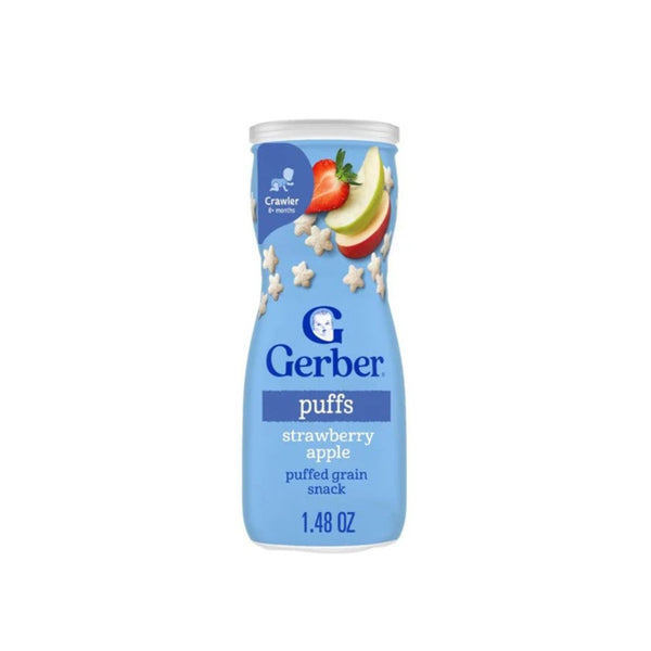 6-Pack Gerber Strawberry Apple Puffs