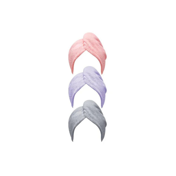3-Pack Microfiber Hair Towels