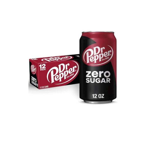 12 Cans Dr Pepper Zero Sugar