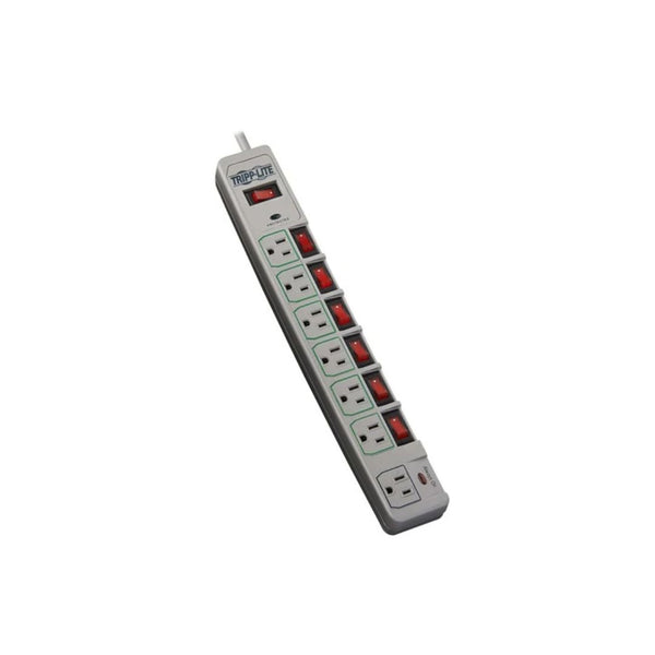 Tripp Lite 7-Outlet Surge Protector Power Strip With Individual Switches