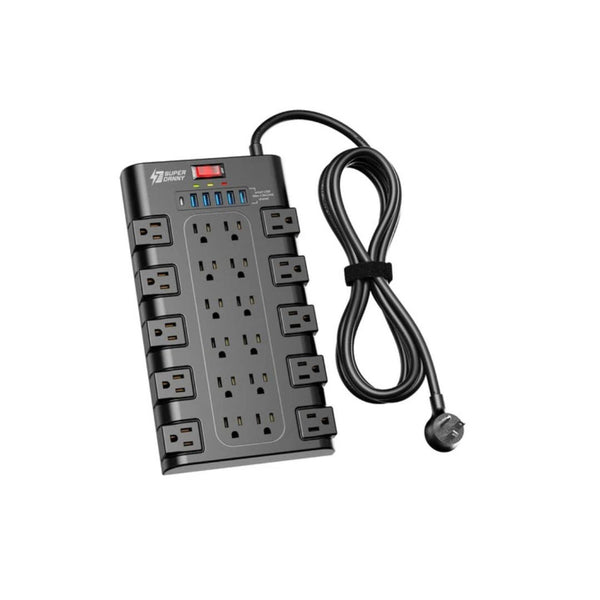 22 Outlet Surge Protector Power Strip with USB Ports