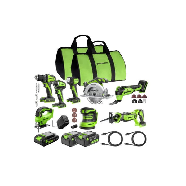 Greenworks 24V 8-Tool Combo Kit