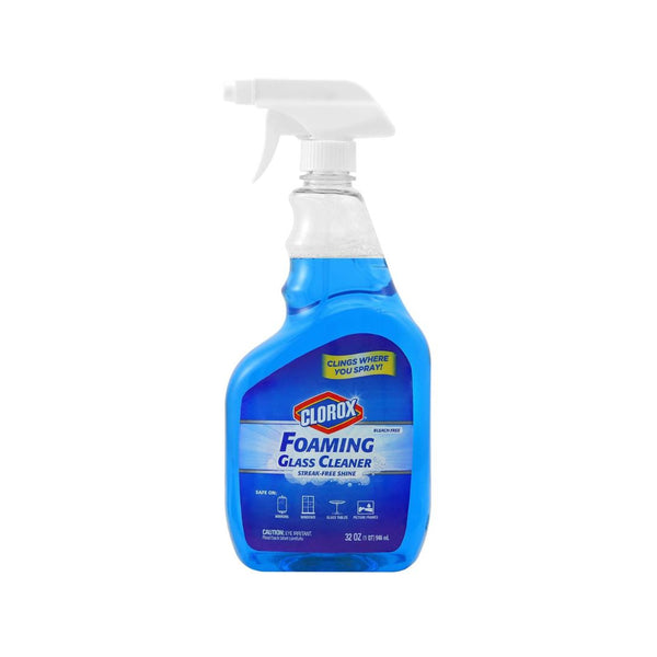 Clorox Streak-Free Foaming Glass Cleaner Trigger Spray 32 oz