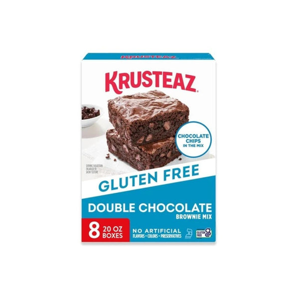 8-Pack Krusteaz Gluten Free Double Chocolate Brownie Mix (Kof-K Dairy)