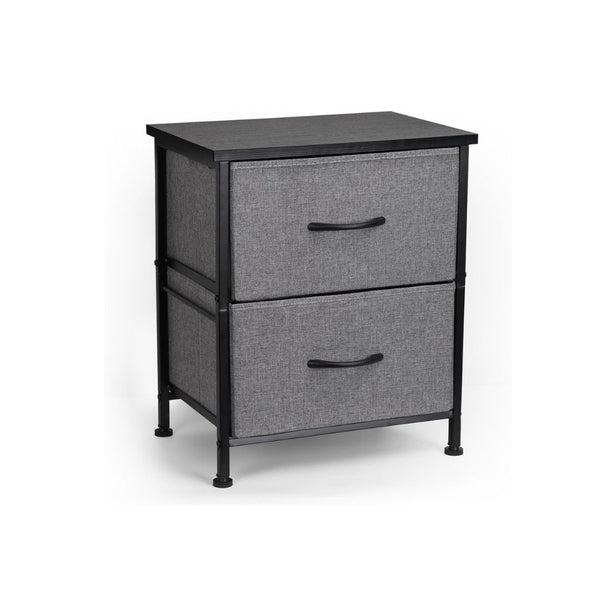 2 Drawer Nightstand Small Bedside Table