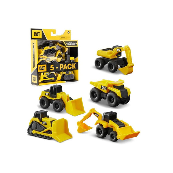 5-Pack Cat Construction Little Machines