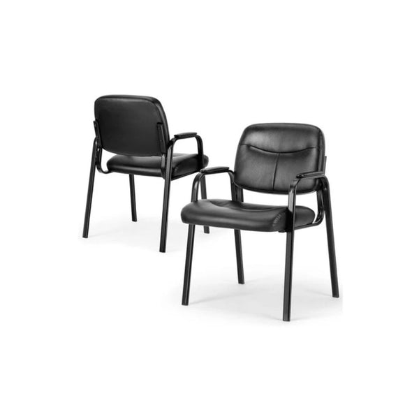 2-Pack PU Leather Reception Chairs