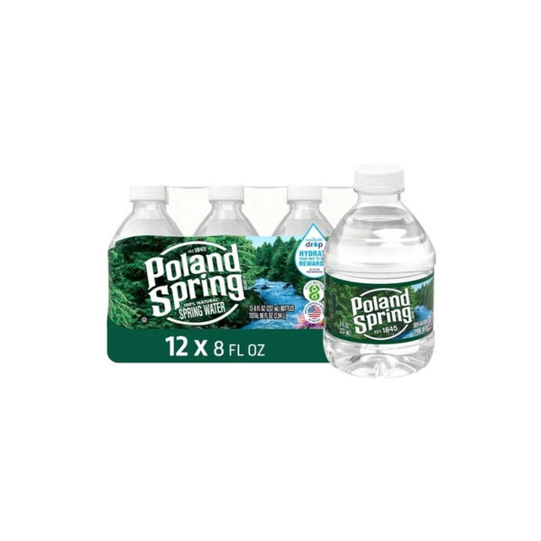 12 Mini Poland Spring Water Bottles (8oz)