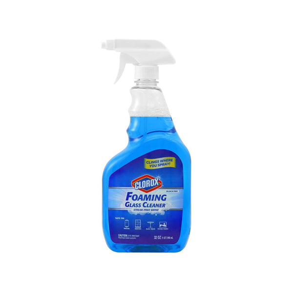 Clorox Streak-Free Foaming Glass Cleaner Trigger Spray 32 oz