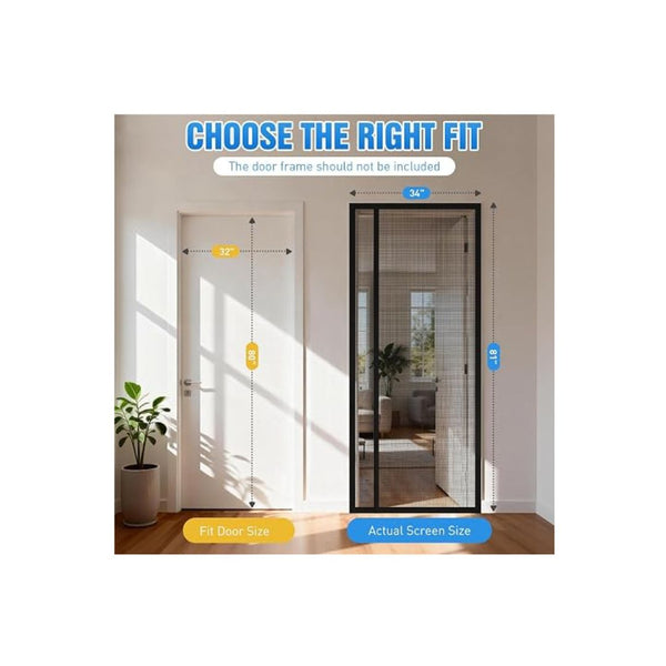 Magnetic Mesh Screen Door