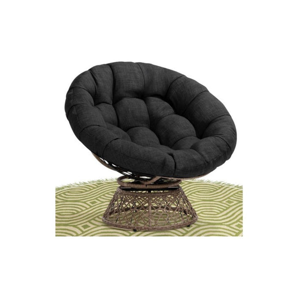 Bme 40" Wicker Papasan Swivel Chair