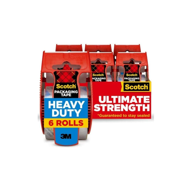 6 Rolls Scotch Heavy Duty Shipping Tape