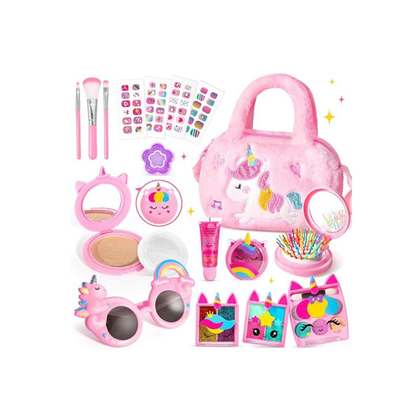 Kids Washable Non-Toxic Real Makeup Kit