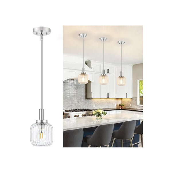 Brushed Nickel Pendant Lights Kitchen Island