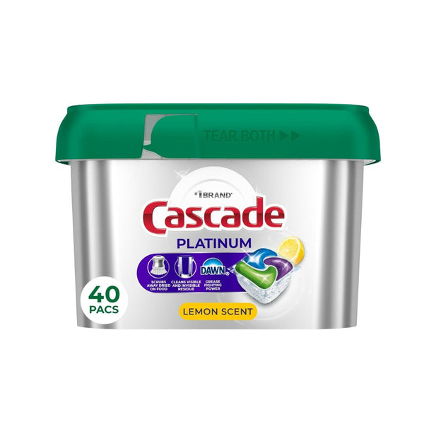 40-Count Cascade Platinum Dishwasher Pods