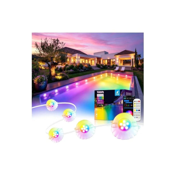 100ft RGB Pool String Lights