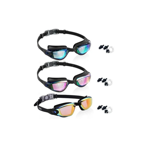 3-Pack Aegend Kids Swim Goggles