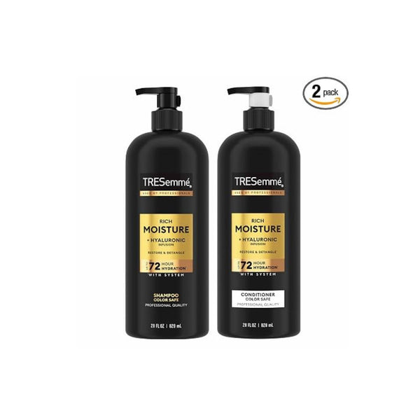 2-Pack TRESemmé Rich Moisture Hydrating Shampoo & Conditioner Set