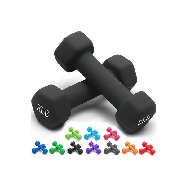2 Portzon Dumbbells Neoprene with Non Slip Grip weight