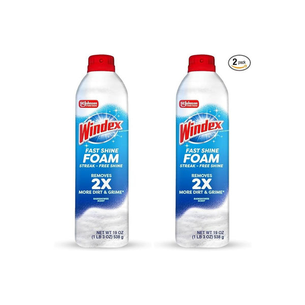 2-Pack Windex Fast Shine Foam Glass Cleaner