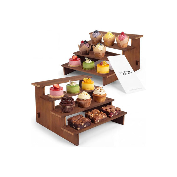 2 Set Wooden Cupcake Stand