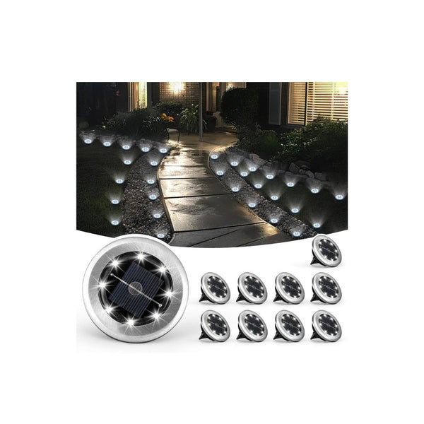 10 Pack Small Solar Ground Lights