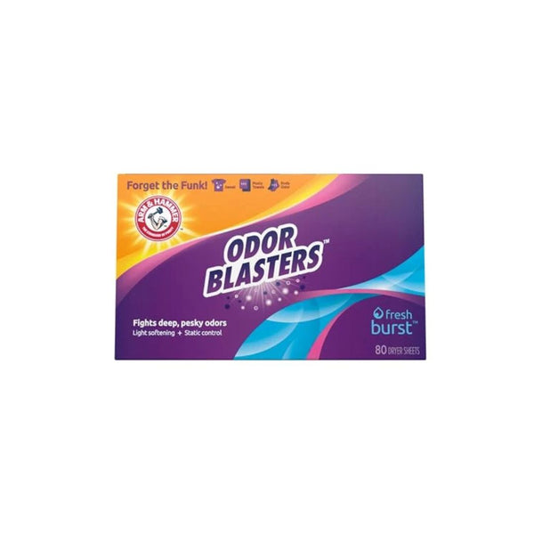 80 Count Arm & Hammer Odor Blaster Dryer Sheets