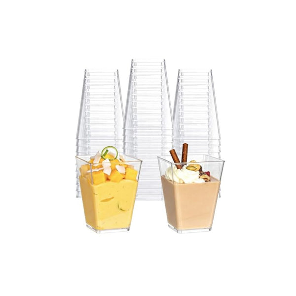 60 Pack 5oz Plastic Dessert Parfait Cups