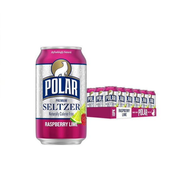 18 Cans Polar Raspberry Lime Seltzer (12oz)