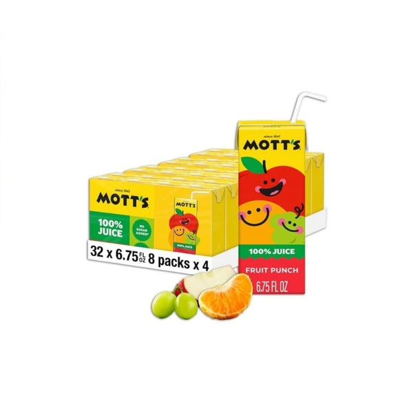 32 Mott's 100% Fruit Punch Juice Boxes (6.75oz)
