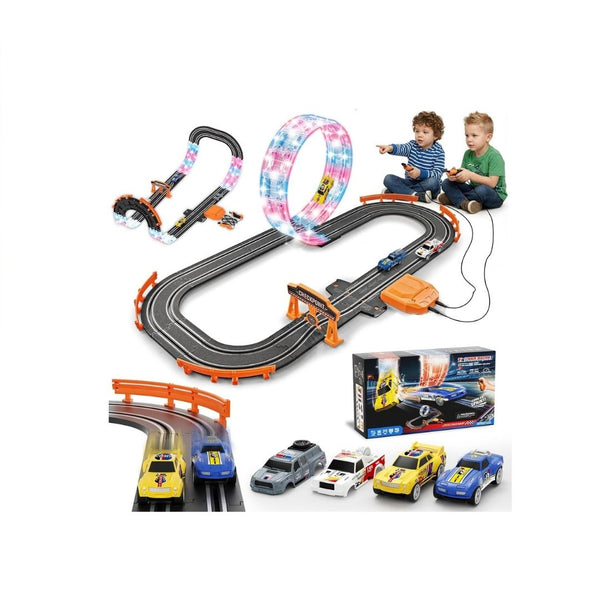 2-in-1 Slot Car Track Sets Toy