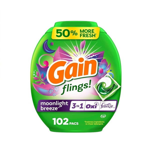 408 Gain Flings Laundry Detergent Pacs