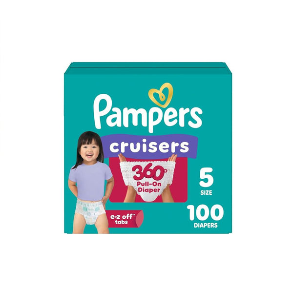 100-Count Pampers Diapers Cruisers Size 5