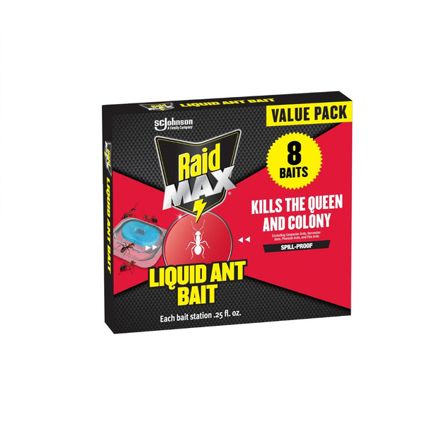 8 Raid MAX Liquid Ant Killer Baits