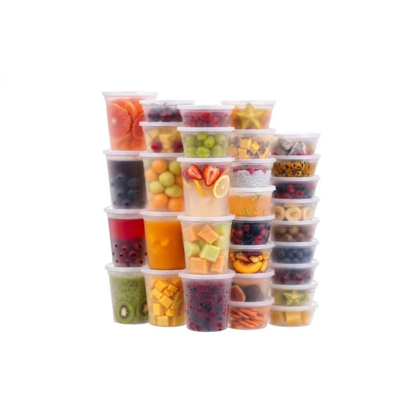 60 Deli Containers With Lids